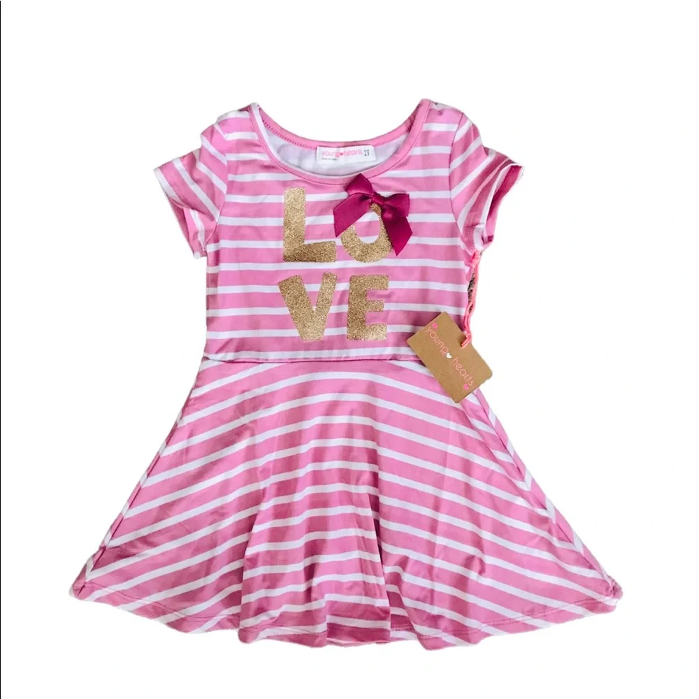 New! Bundle of New Floral A-Line Dress & Shorts & 2 A-Line Dresses 2T